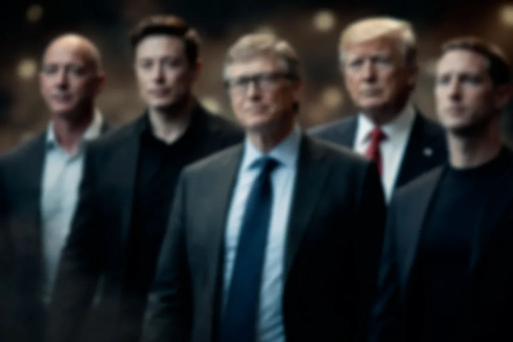 Bezos, Musk, Gates, Trump e Zuckerberg — os controladores da internet
